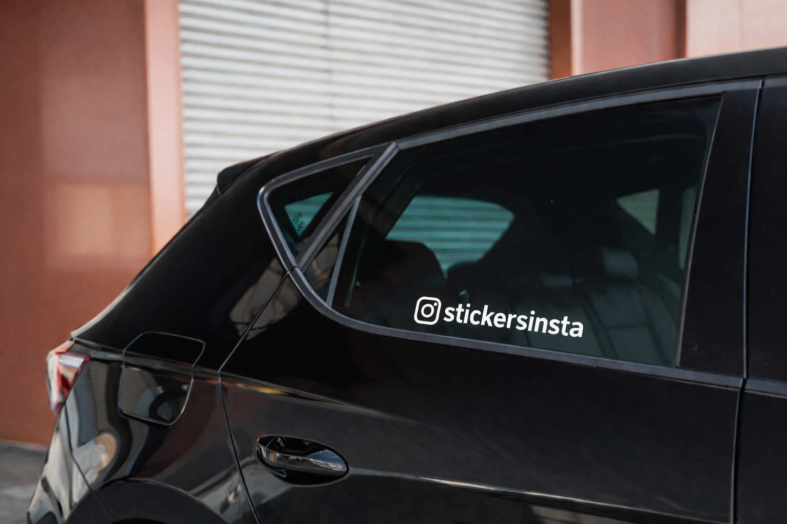Sticker Instagram voiture personnalisé blanc